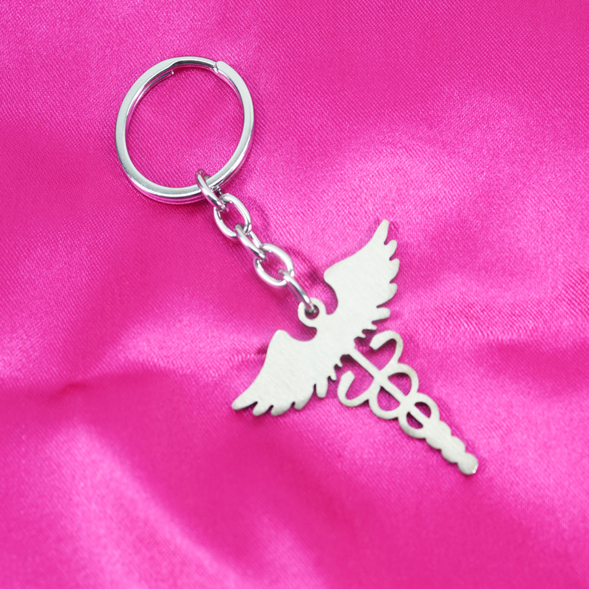 penhouse.in Silver Doctor Logo Metal Keychain SKU KP309