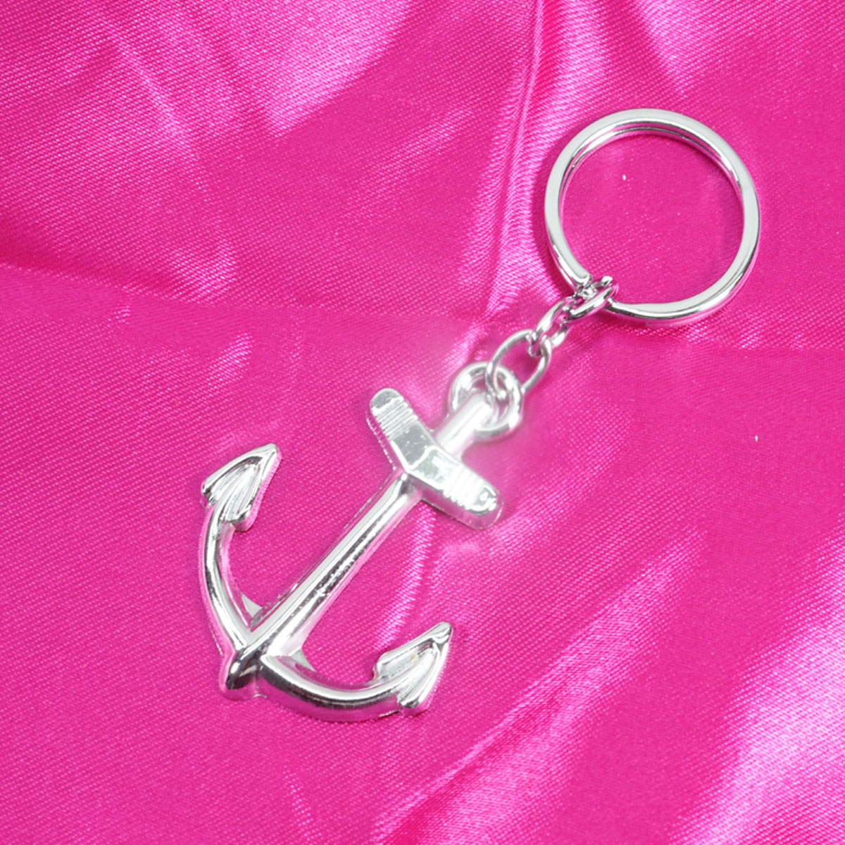 penhouse.in Silver Color Anchor Keychain SKU KP330
