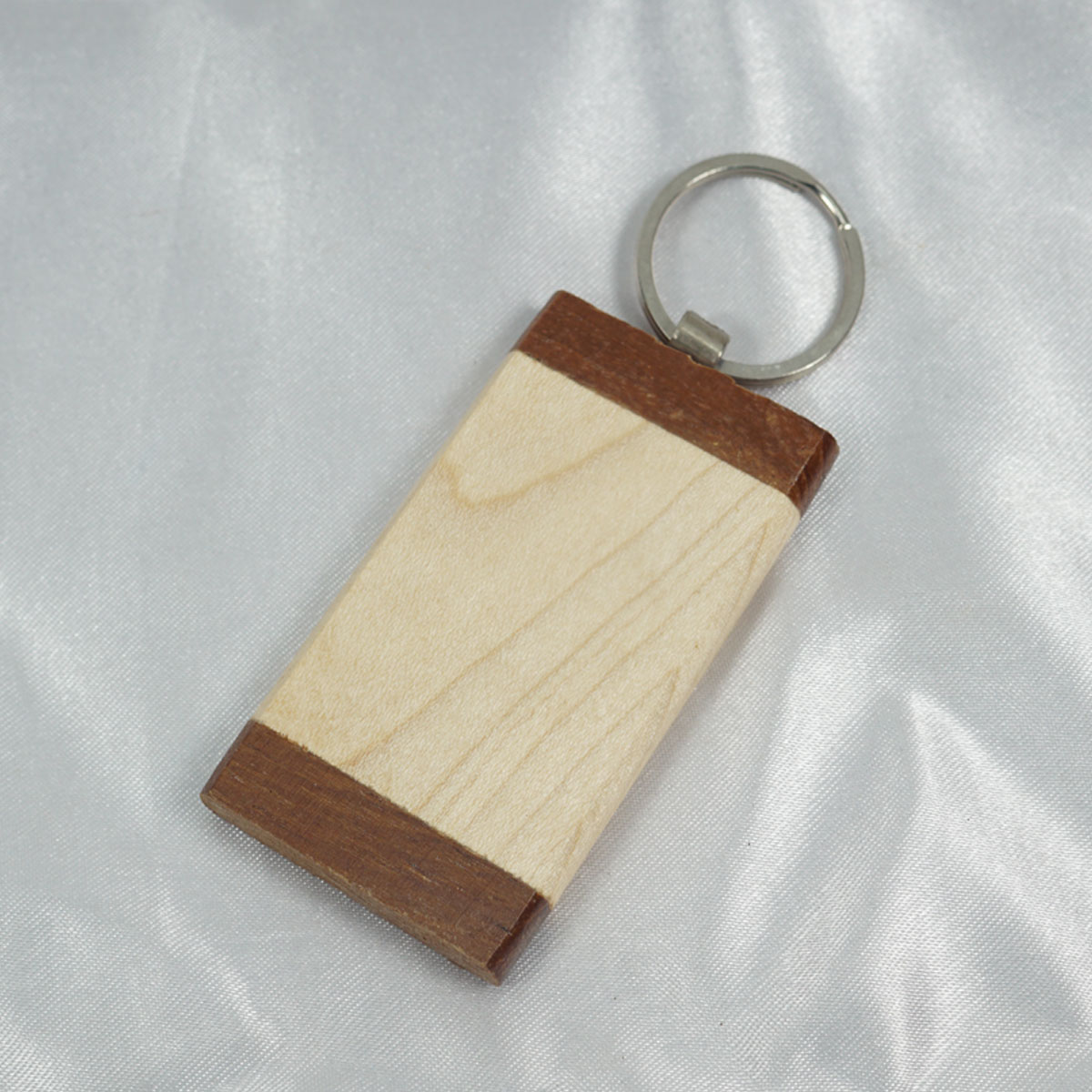penhouse.in Wood Maple Rectangular Wooden Keychain SKU KP361