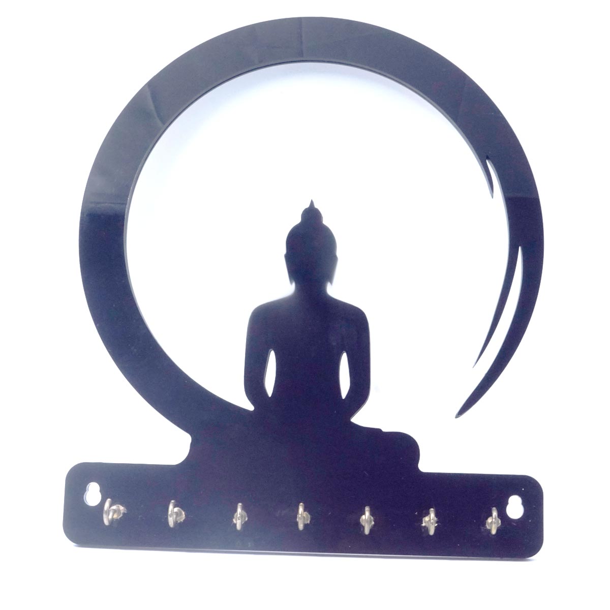 penhouse.in Buddha Design Key Holder Black color SKU 95042