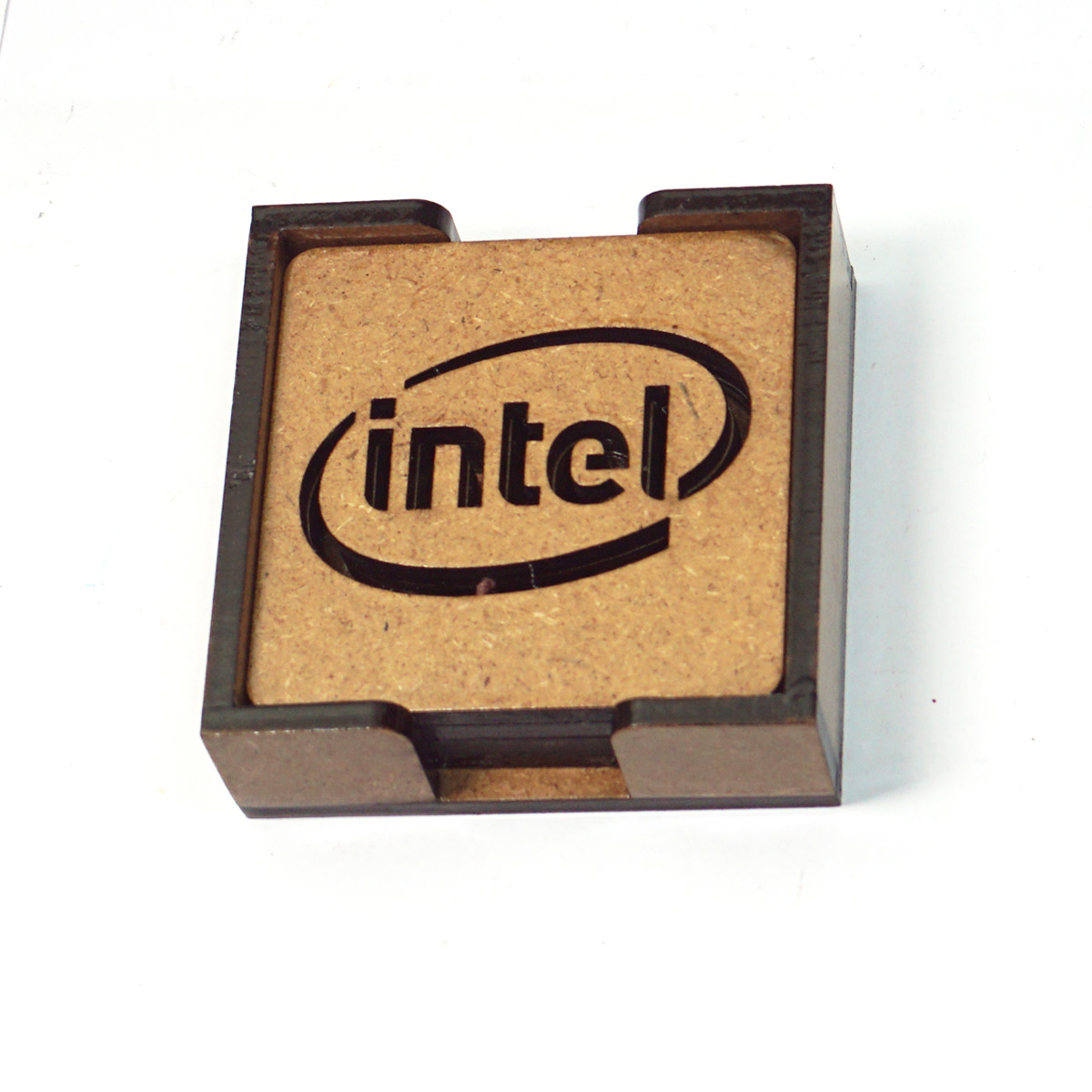 penhouse.in Customizable MDF Wood FInish Color 70mm X 70mm Your Logo Tea Coaster Pack Of 4  MDF SKU MTC056