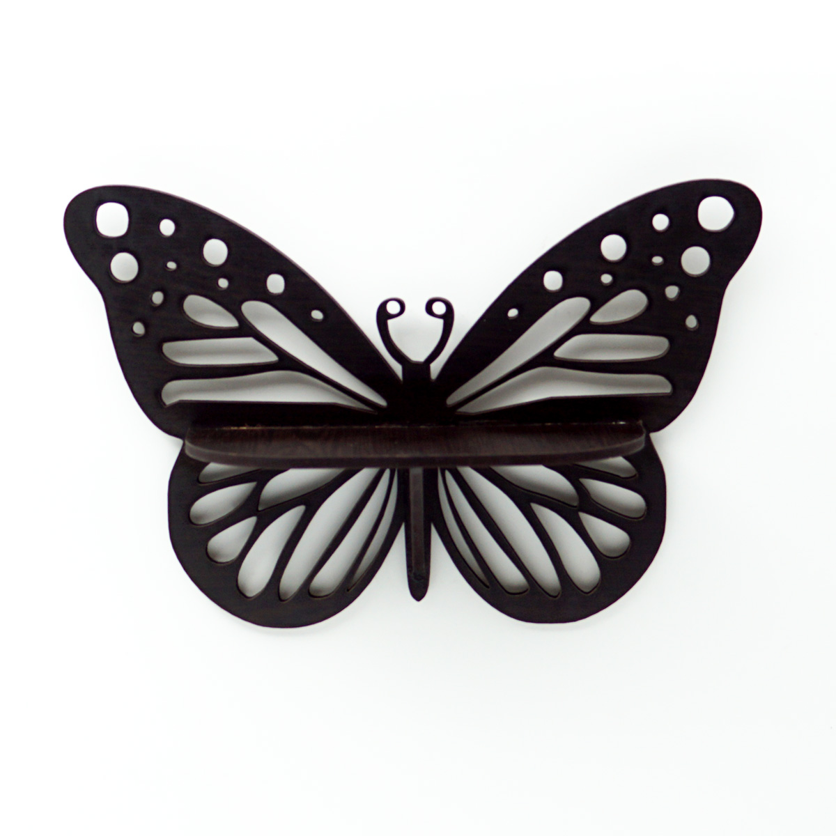 Customizable MDF Small Size Butterfly Design Wall Stand 190mm X 200mm SKU MWS002