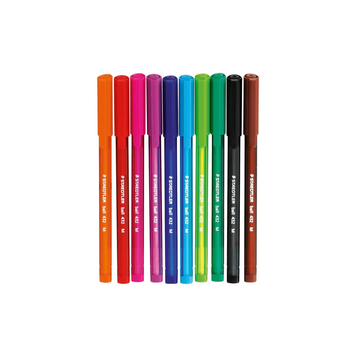 Staedtler Ball 423 Medium Pcs Multicolor Cap Type Ball Pen SKU 27361