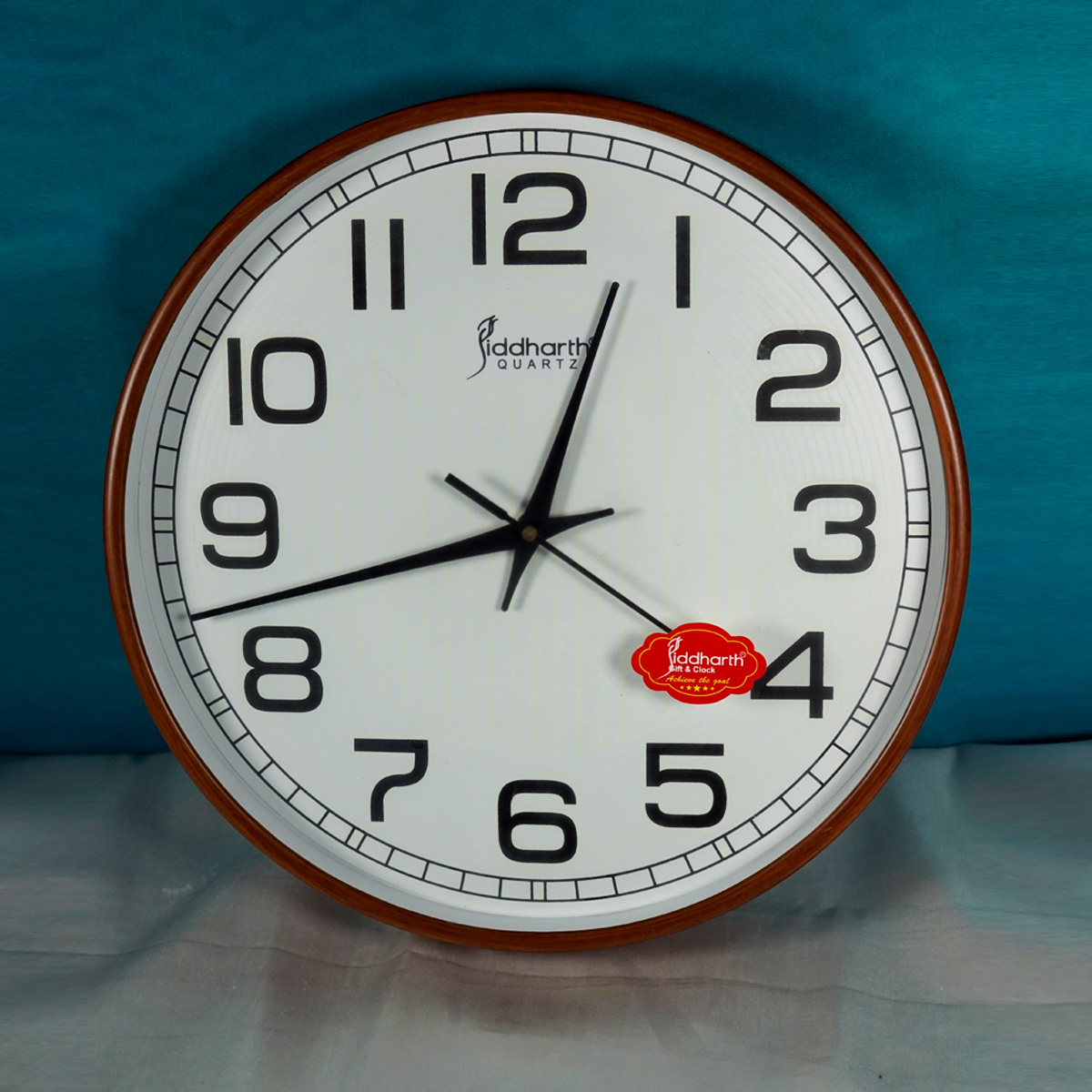 Siddharth Quartz Wooden Wall Clock SKU 51684