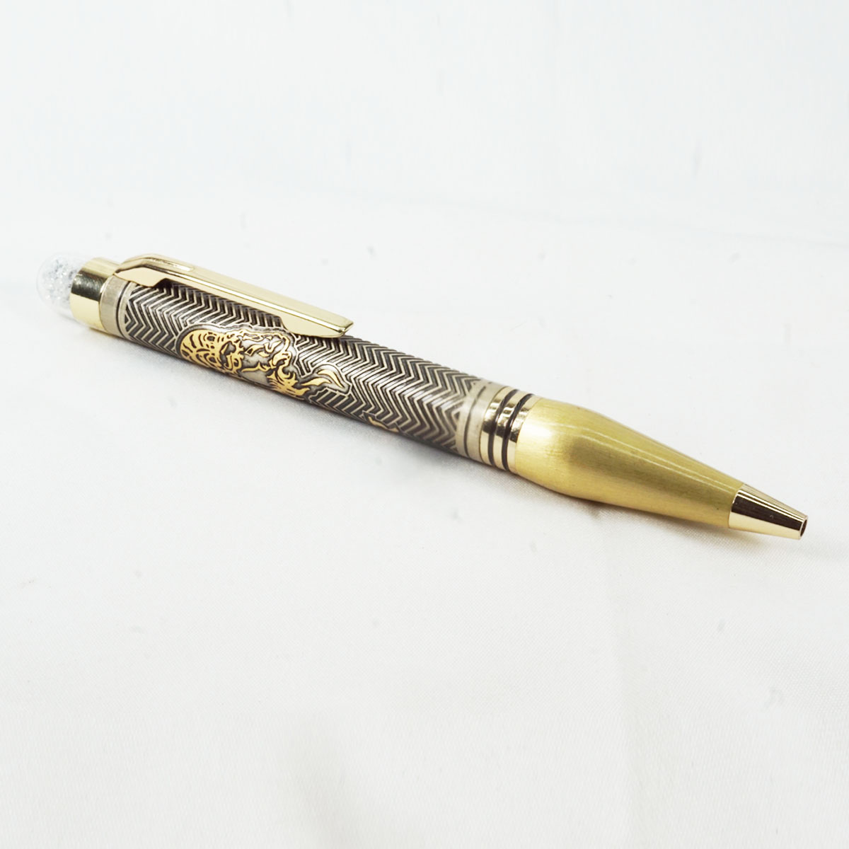 penhouse.in Zodiac Capricorn Design Top On Crystal Twist Type Ball Pen SKU 27266