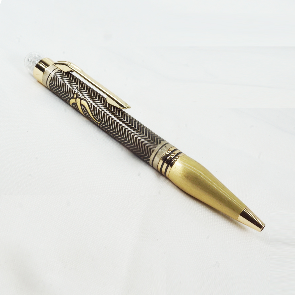 penhouse.in Zodiac Sagittarius Design Top On Crystal Twist Type Ball Pen SKU 27258