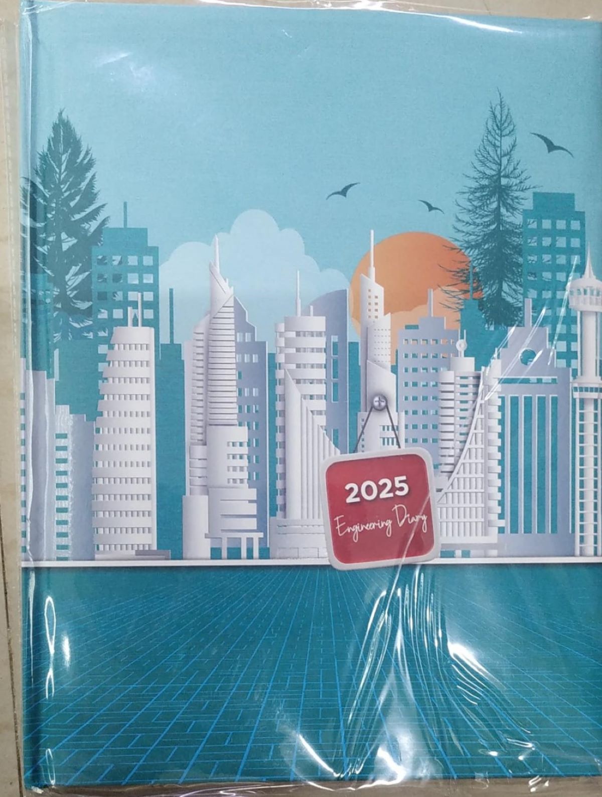 Penhouse.in 2025 Engineering Diary Sky Blue color SKU 51554