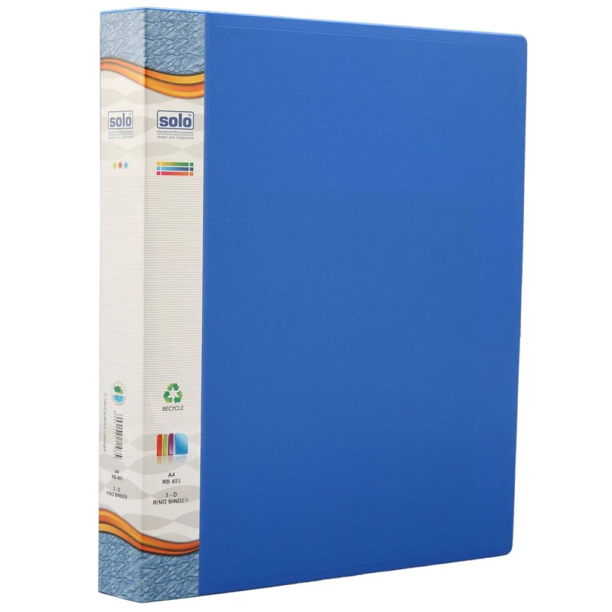 Solo RB403 Ring Binder 3D Ring Binder Blue Color SKU 50999