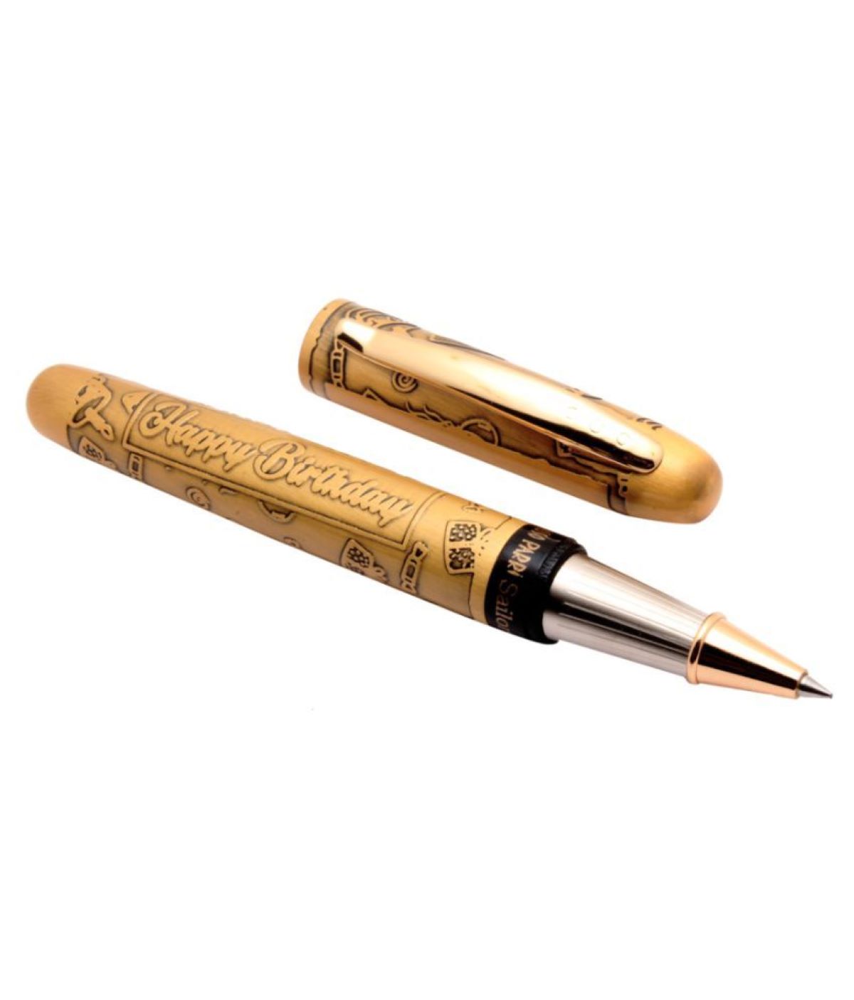  Picasso Parri Sailor Happy Birthday & Happy Anniverasary two type Roller Ball Pen Matt Gold Finish SKU 26673