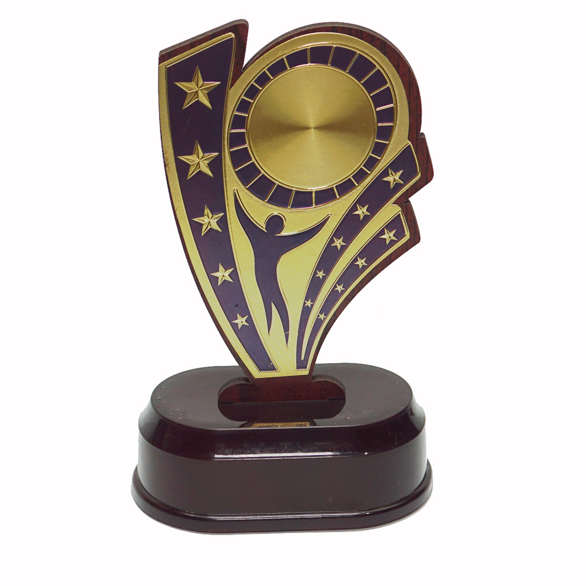 penhouse.in TP4501 Wooden Trophy 6.5 Inch With Customization SKU TP012